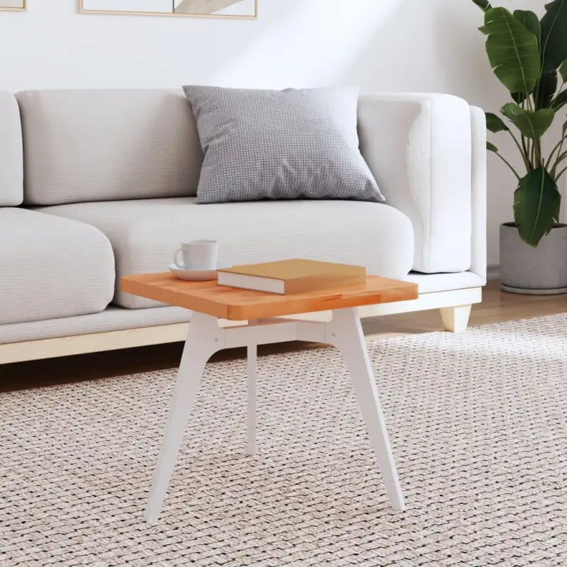 Massief Beukenhout Vierkante Tafelblad met Afgeronde Hoeken - Bruin / 40 x 40 x 2.5 cm / 1 - Tafelbladen