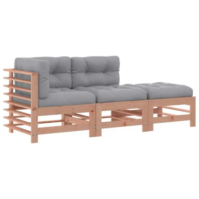Massief Douglashout Tuin Lounge Set met Zachte Kussens - Tuinsets