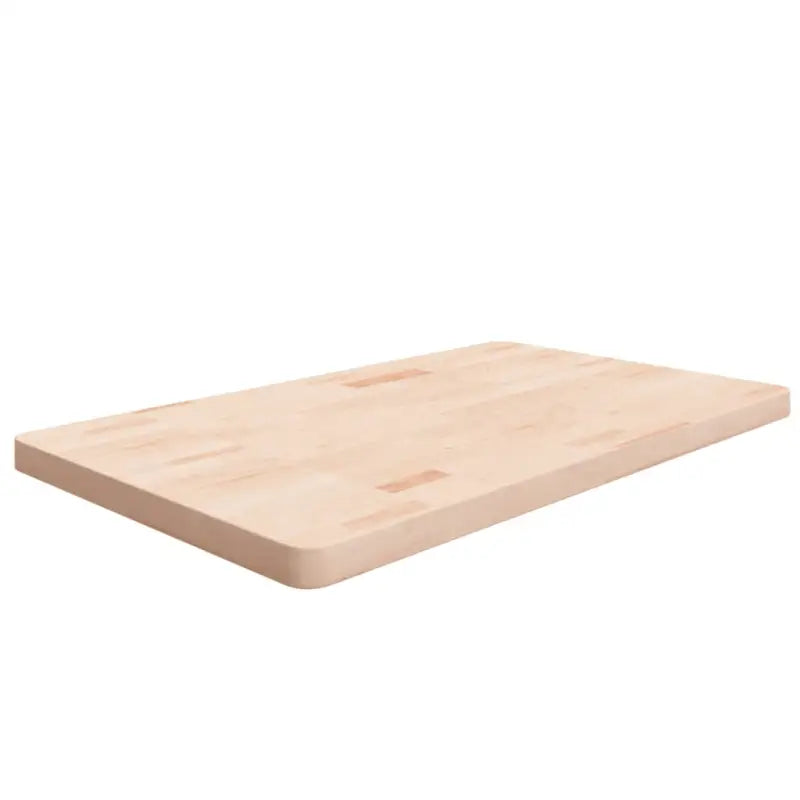 Massief eikenhout wastafelblad voor een natuurlijke renovatie - Naturel / 100 x 60 x 4 cm - Aanrechtbladen