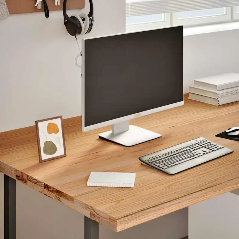 Massief eikenhouten bureaublad voor een natuurlijke sfeer in huis - 240 x 100 x 4 cm - Onderdelen en accessoires