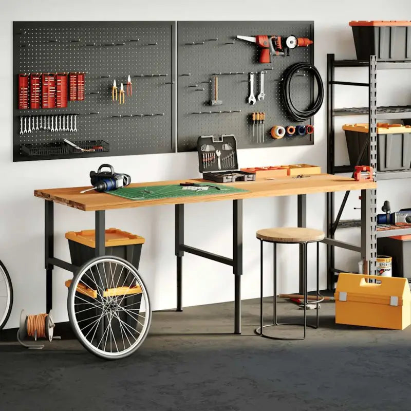 Massief eikenhouten bureaublad voor een natuurlijke sfeer in huis - Onderdelen en accessoires voor bureaus