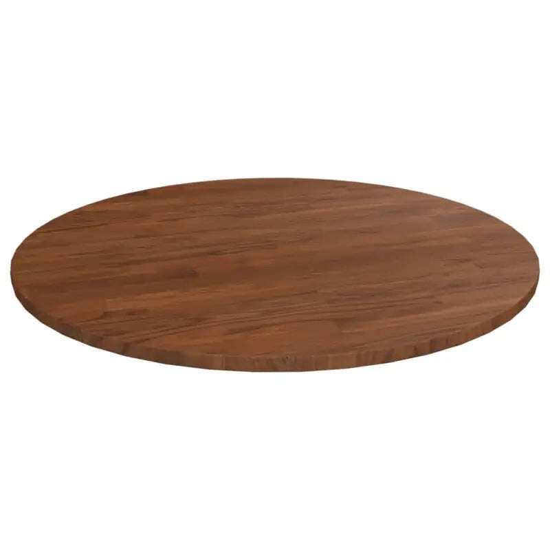 Massief eikenhouten houten en ronde tafelbladen voor thuis en horeca - Donkerbruin / Ø 80 x 1.5 cm / 1 - Tafelbladen
