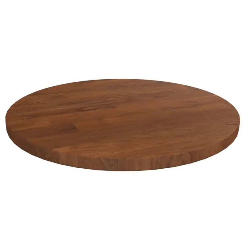 Massief eikenhouten houten en ronde tafelbladen voor thuis en horeca - Donkerbruin / Ø 30 x 1.5 cm / 1 - Tafelbladen