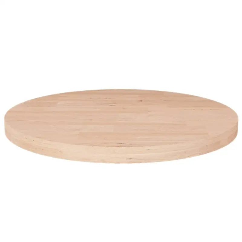 Massief eikenhouten houten en ronde tafelbladen voor thuis en horeca - Naturel / Ø 40 x 2.5 cm / 1 - Tafelbladen