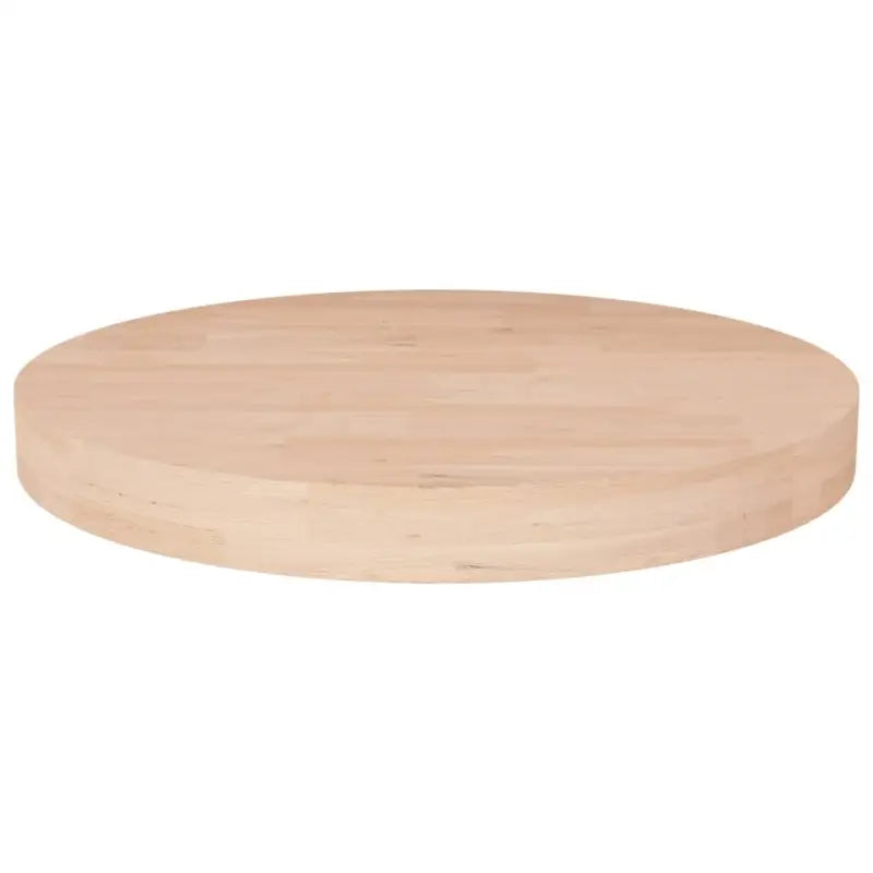 Massief eikenhouten houten en ronde tafelbladen voor thuis en horeca - Naturel / Ø 40 x 4 cm / 1 - Tafelbladen