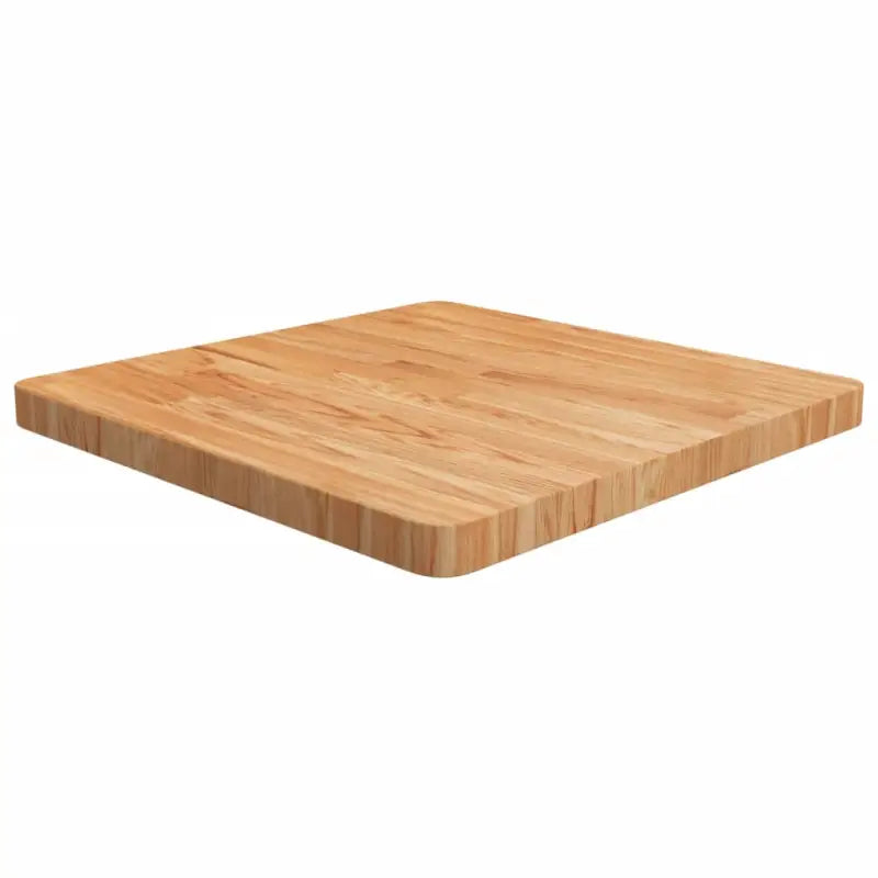 Massief eikenhouten houten vierkante tafelblad voor thuis en horeca - Lichtbruin / 60 x 60 x 4 cm / 1 - Tafelbladen