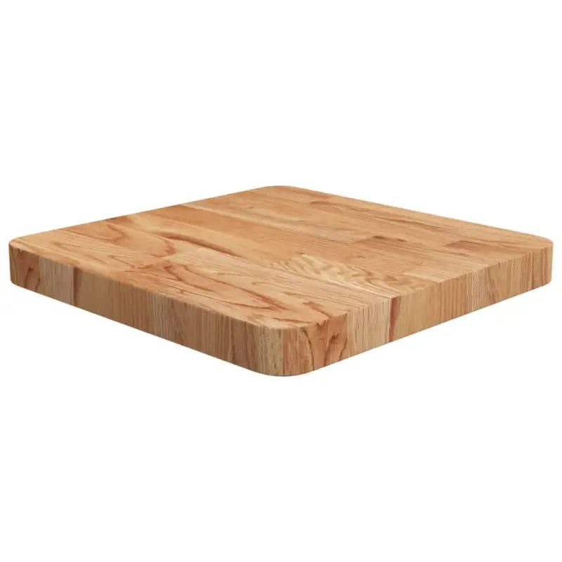 Massief eikenhouten houten vierkante tafelblad voor thuis en horeca - Lichtbruin / 40 x 40 x 4 cm / 1 - Tafelbladen