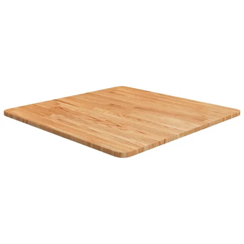 Massief eikenhouten houten vierkante tafelblad voor thuis en horeca - Lichtbruin / 60 x 60 x 1.5 cm / 1 - Tafelbladen