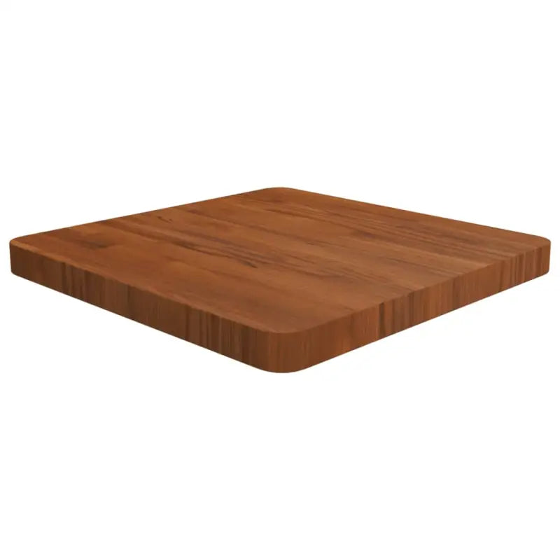 Massief eikenhouten houten vierkante tafelblad voor thuis en horeca - Donkerbruin / 50 x 50 x 4 cm / 1 - Tafelbladen