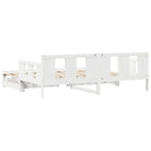Massief Grenenhout Bedden en Bedframes 2-in-1 Slaapbank met Onderbed - Bedden & bedframes