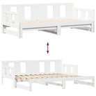 Massief Grenenhout Bedden en Bedframes 2-in-1 Slaapbank met Onderbed - Bedden & bedframes