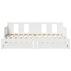 Massief Grenenhout Bedden en Bedframes 2-in-1 Slaapbank met Onderbed - Bedden & bedframes
