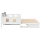 Massief Grenenhout Bedden en Bedframes 2-in-1 Slaapbank met Onderbed - Bedden & bedframes
