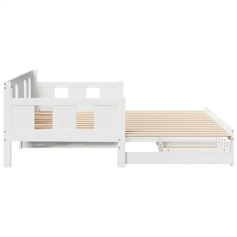 Massief Grenenhout Bedden en Bedframes 2-in-1 Slaapbank met Onderbed - Bedden & bedframes