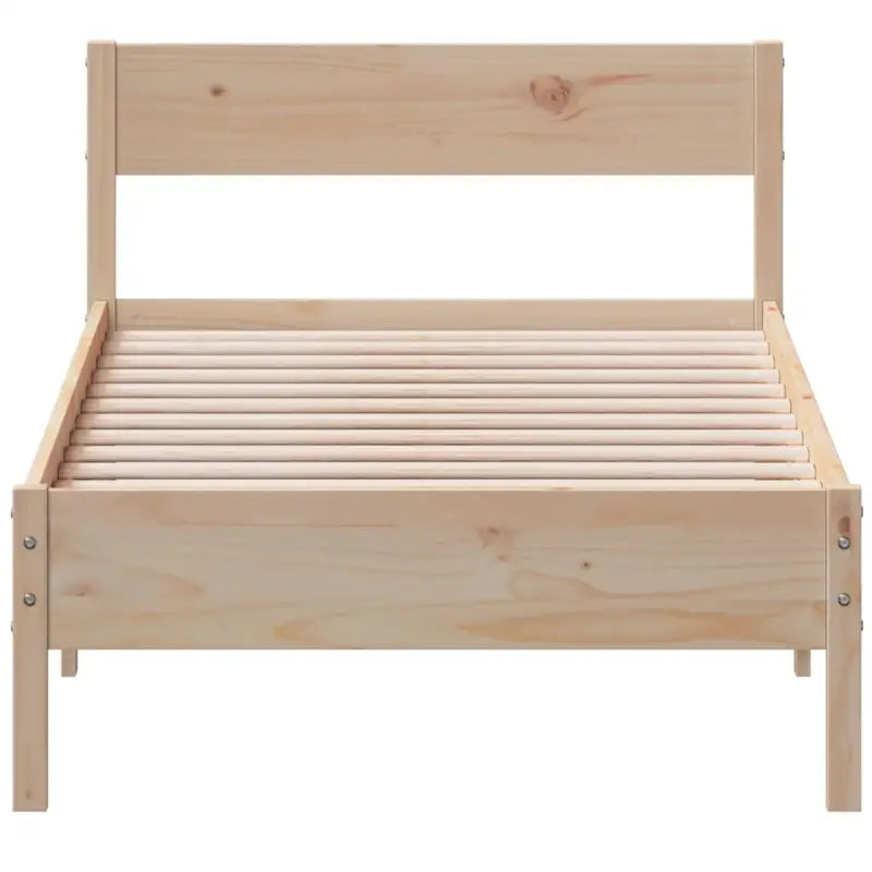 Massief Grenenhout Bedframe met multiplex lattenbodem voor uitstekende ondersteuning - Bedden & bedframes