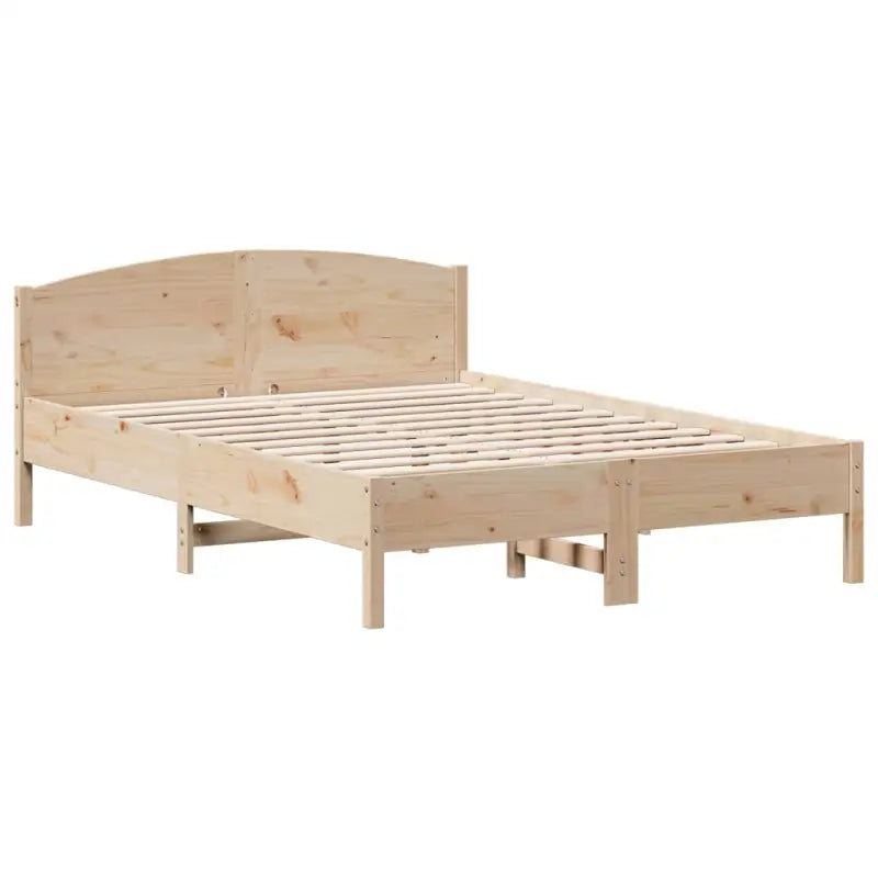 Massief Grenenhout Bedframe met multiplex lattenbodem en uitstekende ondersteuning - Bedden & bedframes