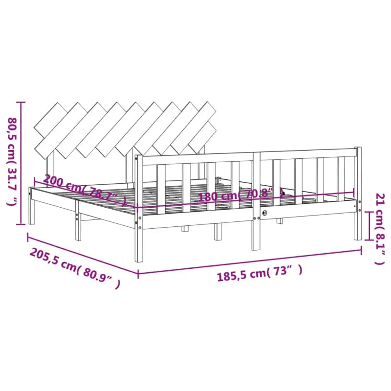 Massief Grenenhout Bedframe voor een comfortabele en stijlvolle slaapkamer - Bedden & bedframes