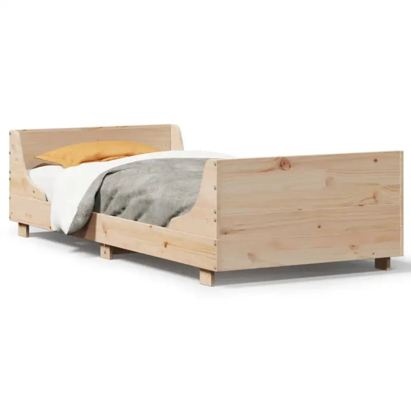 Massief grenenhout bedframe voor een moderne slaapkamer uitstraling - Bedden & bedframes