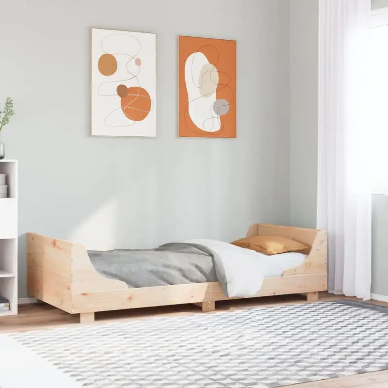 Massief grenenhout bedframe voor een moderne slaapkamer uitstraling - Naturel / 90 x 190 cm - Bedden & bedframes