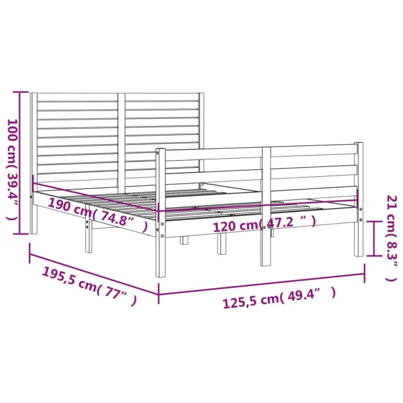 Massief grenenhout bedframe voor een natuurlijke en comfortabele slaapruimte - Bedden & bedframes
