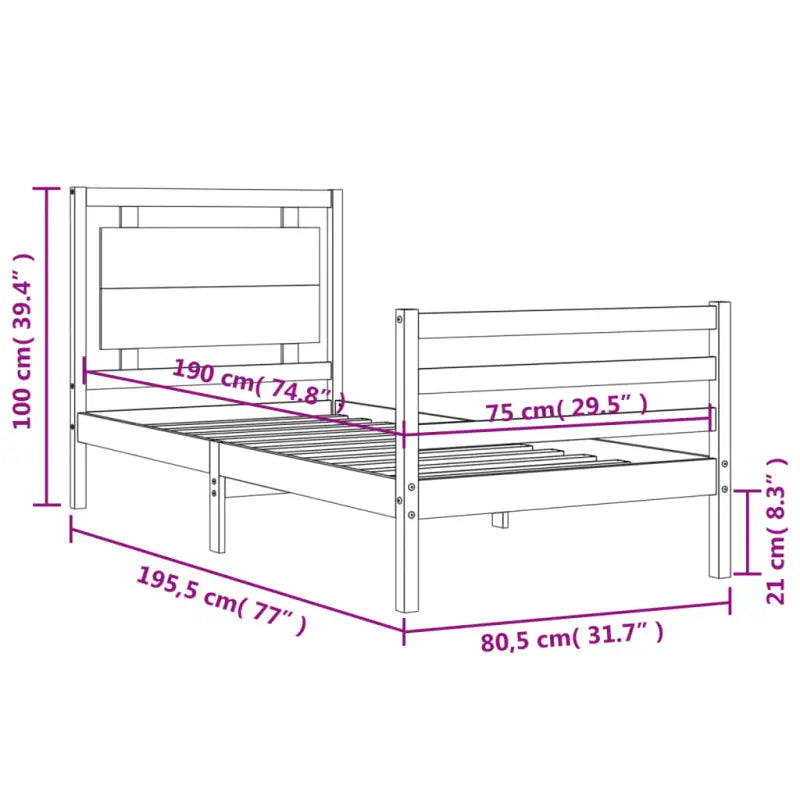 Massief grenenhout bedframe voor een natuurlijke en comfortabele slaapkamer - Bedden & bedframes