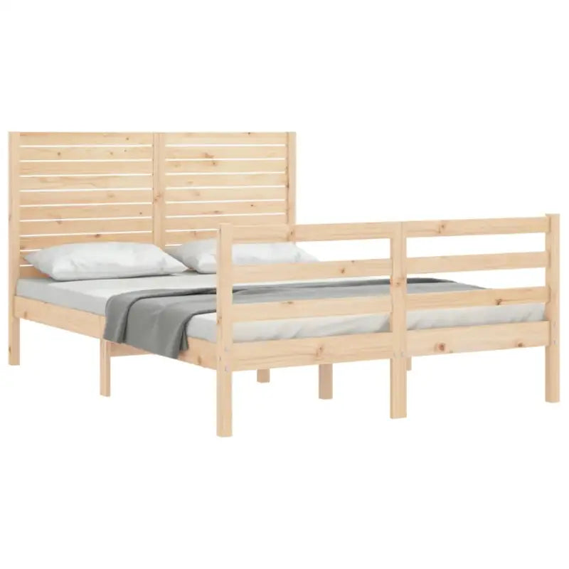Massief grenenhout bedframe voor een natuurlijke en comfortabele slaapruimte - Bedden & bedframes