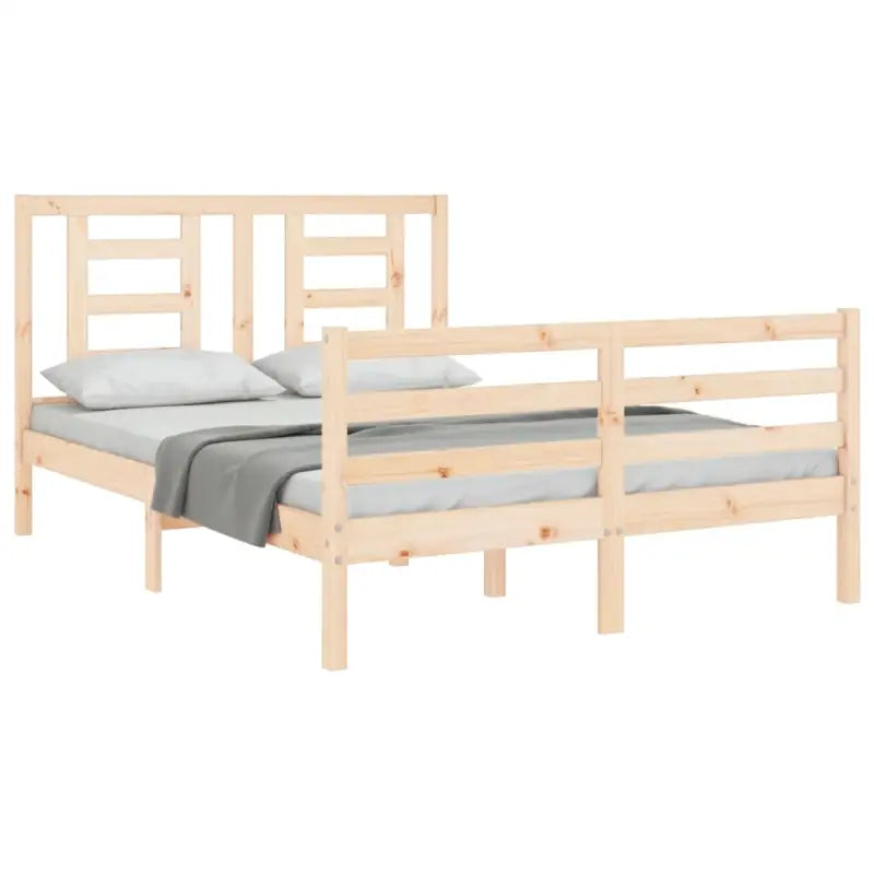 Massief Grenenhout Bedframe voor een Natuurlijke en Decoratieve Slaapkamer - Bedden & bedframes