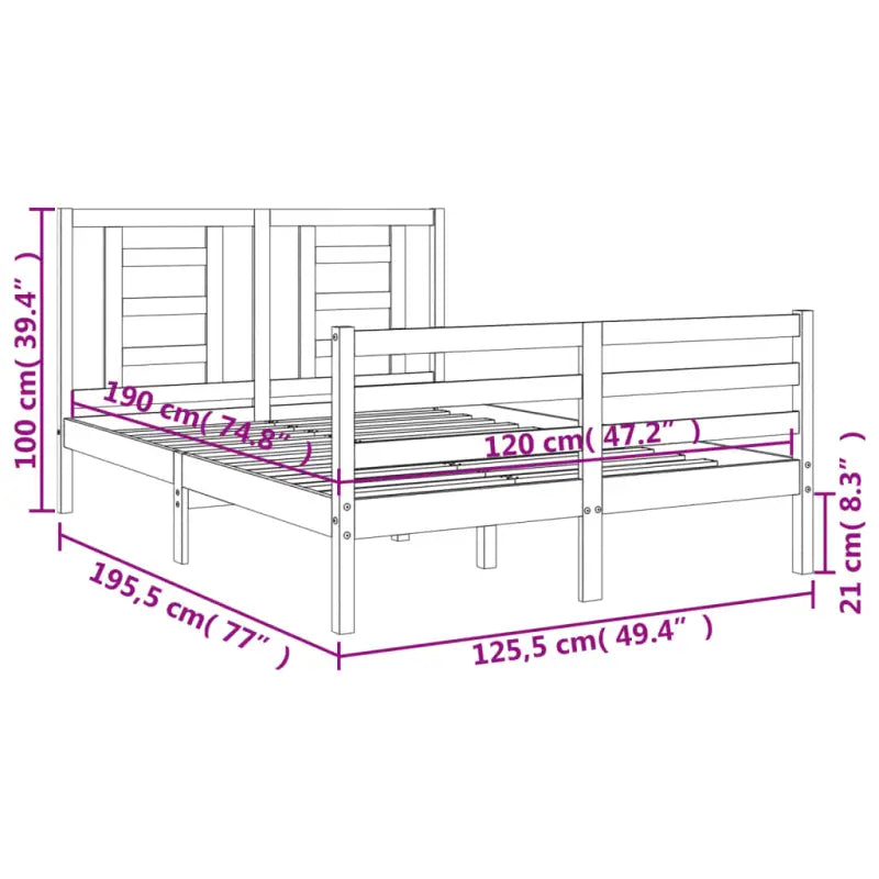Massief Grenenhout Bedframe voor een Natuurlijke en Decoratieve Slaapkamer - Bedden & bedframes
