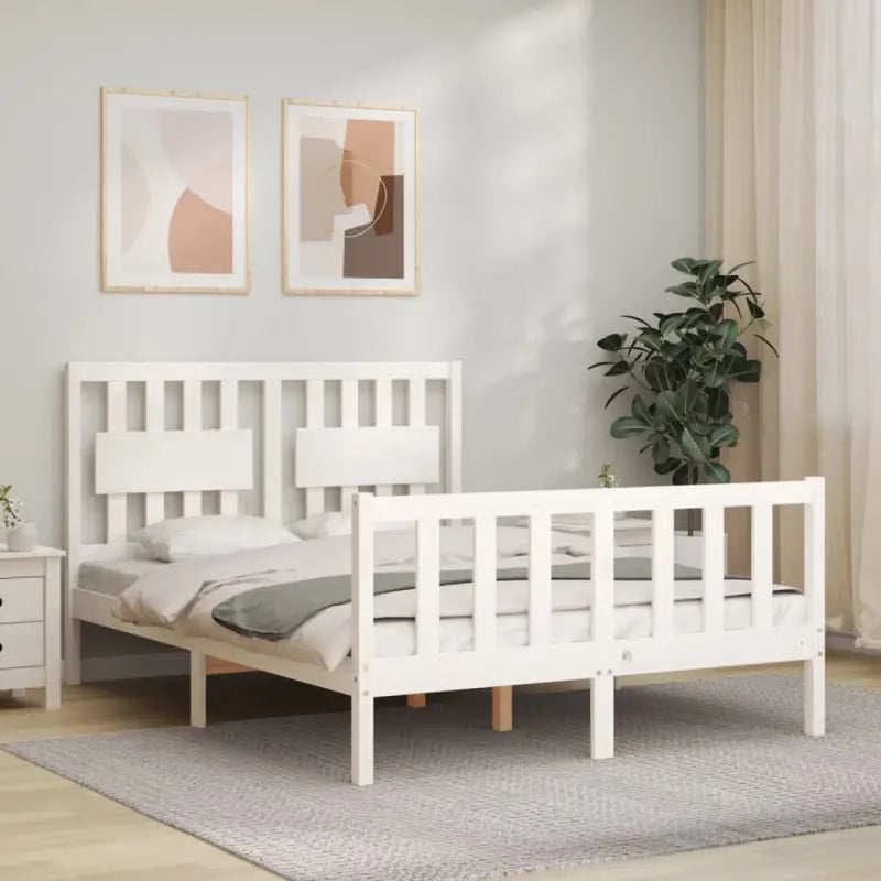 Massief Grenenhout Bedframe voor een Natuurlijke en Elegante Slaapruimte - Bedden & bedframes