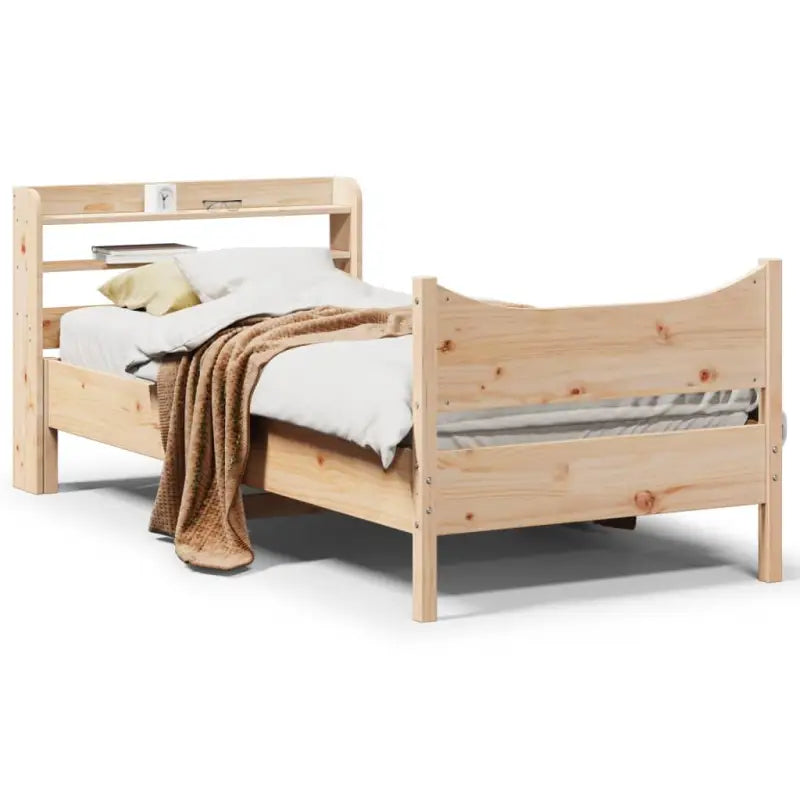 Massief grenenhout bedframe voor een stabiele en duurzame slaapkamer - Naturel / 90 x 200 cm - Bedden & bedframes