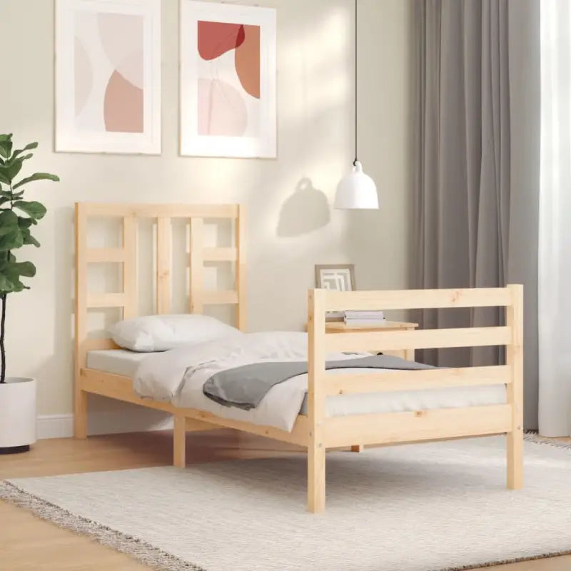 Massief grenenhout bedframe voor een stabiele en natuurlijke uitstraling - Bedden & bedframes