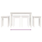 Massief grenenhout bijzettafel voor kleine ruimtes en stijlvolle woondecoratie - Bijzettafels