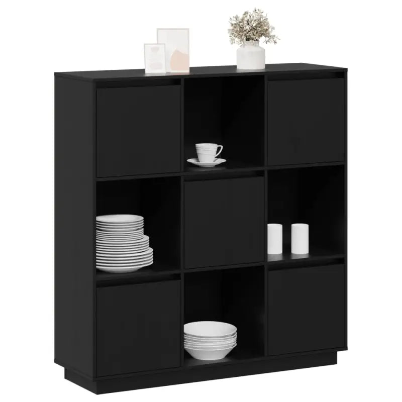 Massief Grenenhout Moderne Stijl Hoge Kast voor Elegant Interieur - Dressoirs & buffetkasten