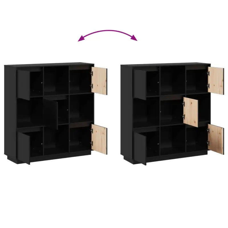 Massief Grenenhout Moderne Stijl Hoge Kast voor Elegant Interieur - Dressoirs & buffetkasten