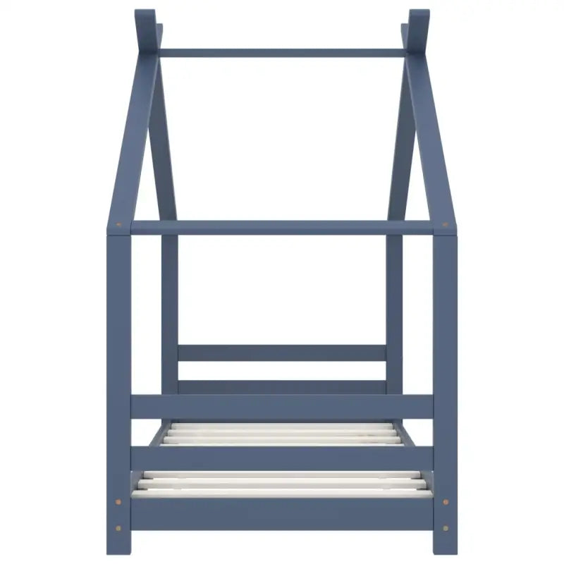 Massief Grenenhout Peuter- en Kinderbed met Boomhutstijl en Bedgordijnen - Peuter- & kinderbedden