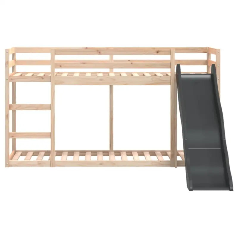 Massief Grenenhout Stapelbed met Glijbaan en Levering Bevat - Bedden & bedframes