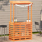 Massief Grenenhout tuintafel voor buiten voor gezellige momenten - Wasbruin / 112,5 x 57 x 195,5 cm / 1 - Tuintafels