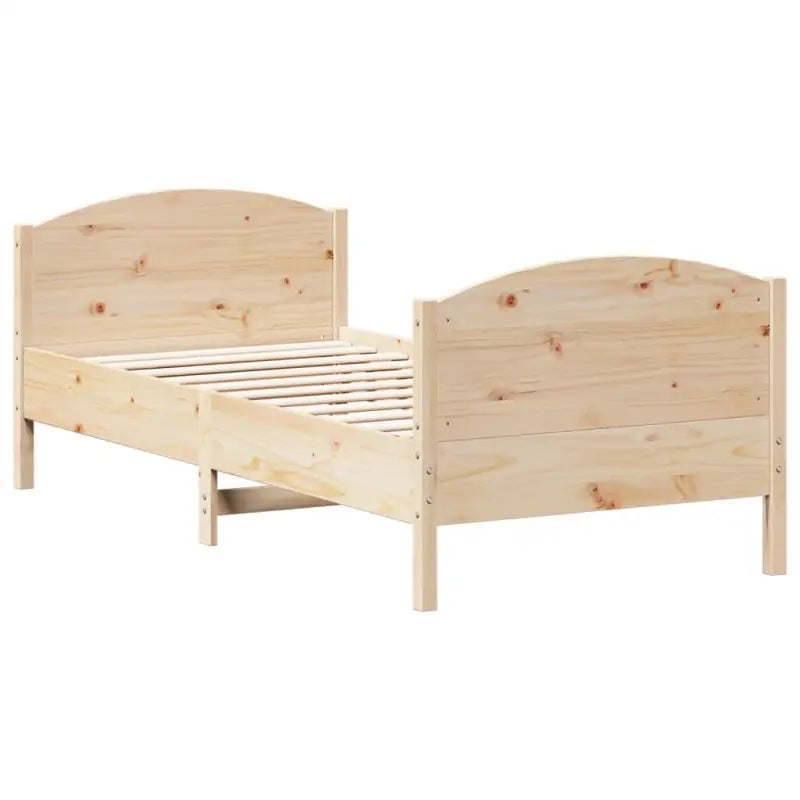 Massief Grenenhouten Bedframe met Multiplex Lattenbodem - Bedden & bedframes