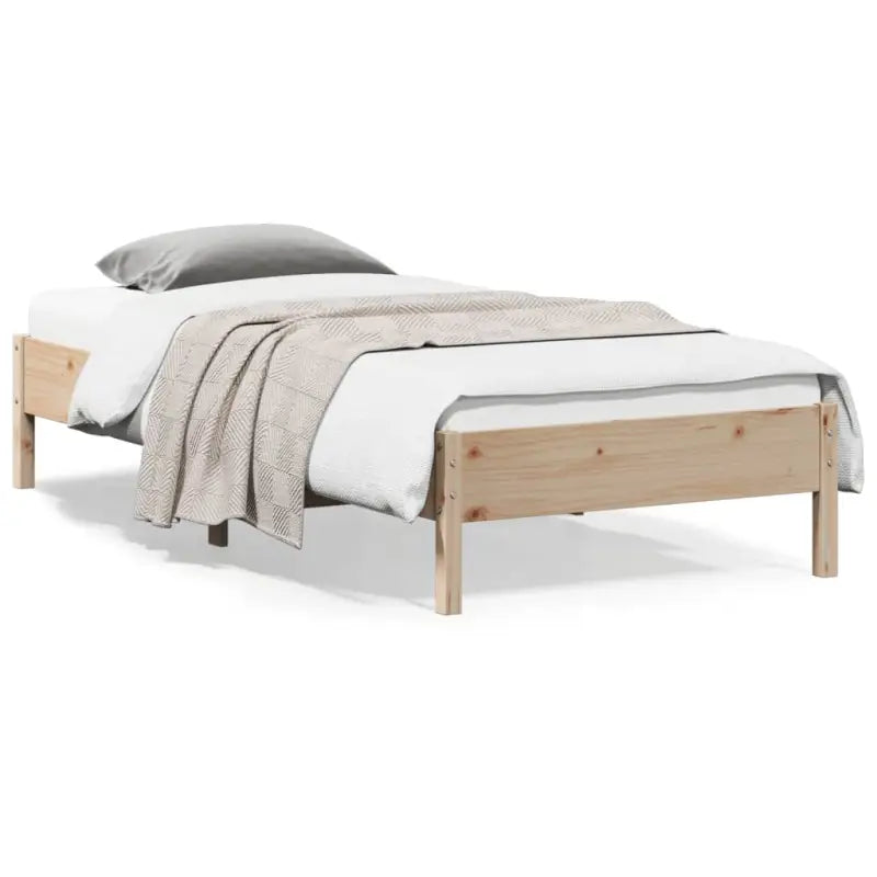 Massief Grenenhouten bedframe met multiplex lattenbodem voor optimale slaap - Bedden & bedframes