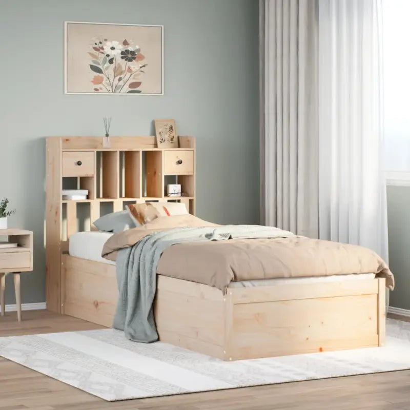 Massief Grenenhouten Bedframe voor Comfort en Natuurlijke Interieurstijl - Naturel / 90 x 200 cm - Bedden & bedframes