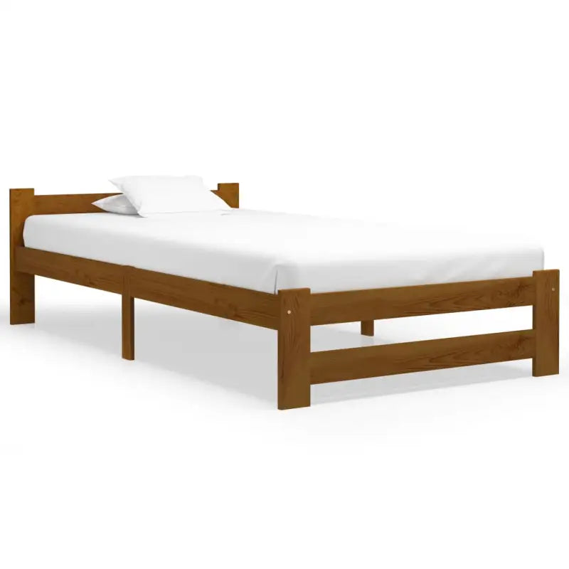 Massief Grenenhouten Bedframe voor een Elegante Slaapkamerstijl - Honingbruin / 90 x 200 cm - Bedden & bedframes
