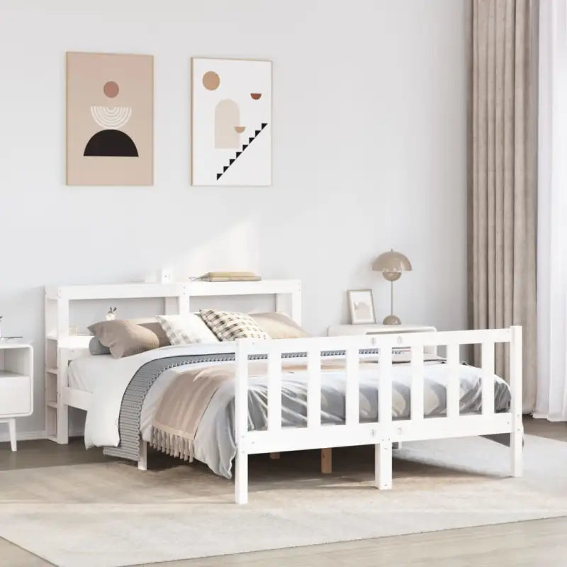 Massief Grenenhouten Bedframe voor een Gezellige en Natuurlijke Slaapruimte - Bedden & bedframes