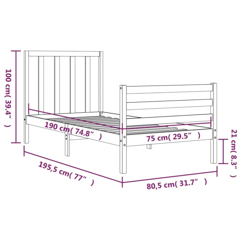 Massief grenenhouten bedframe voor een goede nachtrust en natuurlijk interieur - Bedden & bedframes