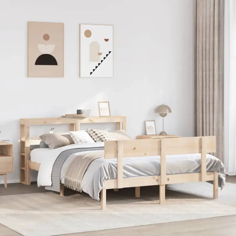 Massief grenenhouten bedframe voor een goede nachtrust - Naturel / 120 x 200 cm - Bedden & bedframes