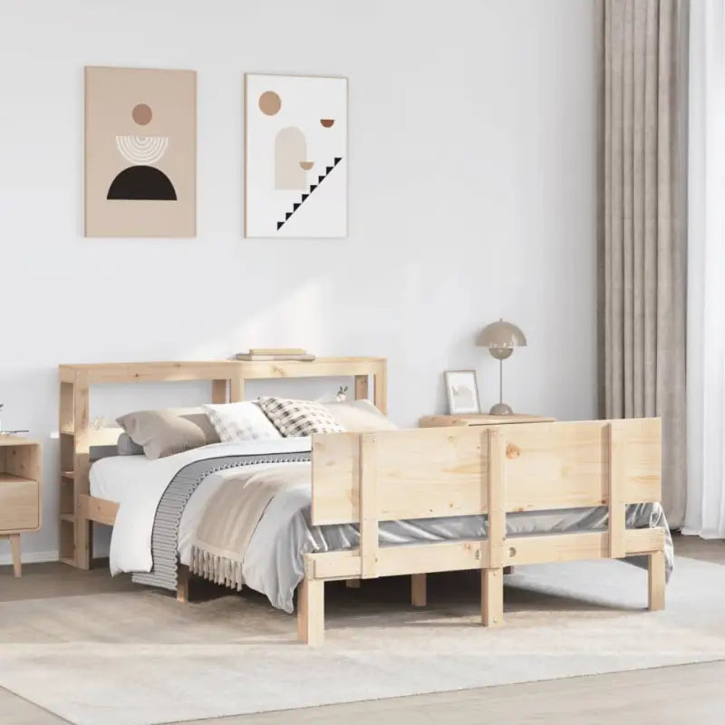 Massief grenenhouten bedframe voor een goede nachtrust - Naturel / 120 x 190 cm - Bedden & bedframes