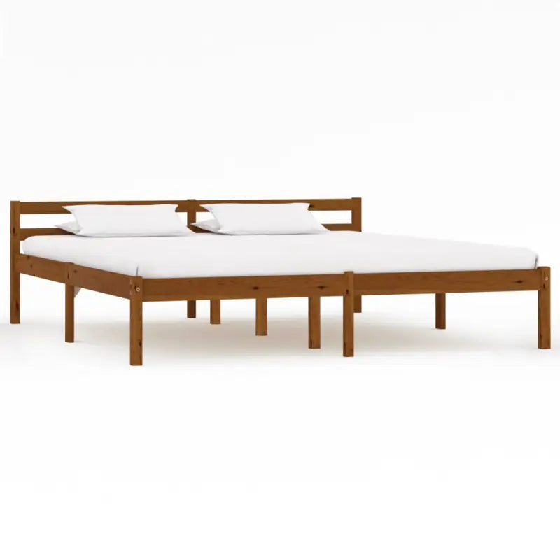 Massief grenenhouten bedframe voor een moderne slaapkamer stijl - Honingbruin / 160 x 200 cm - Bedden & bedframes