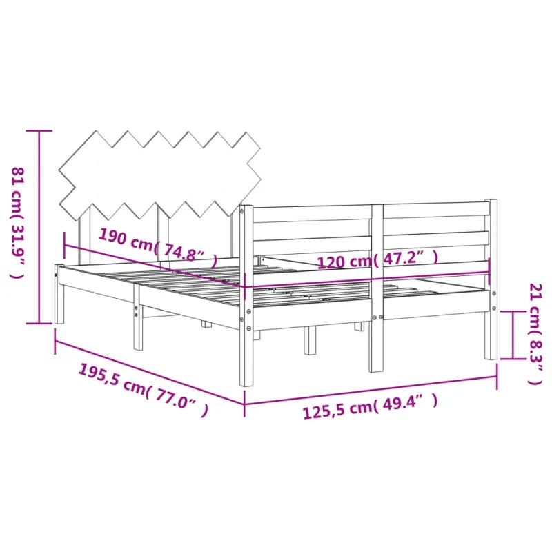Massief grenenhouten bedframe voor een stilvolle en comfortabele slaapruimte - Bedden & bedframes