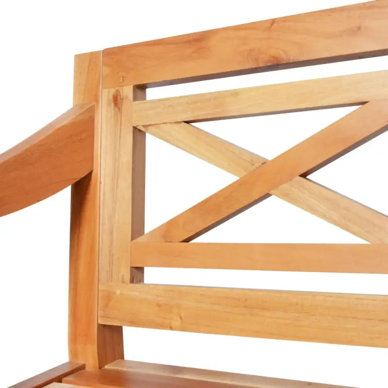 Massief Mahoniehout Opberg- en Halbankje Voorstijl en Functionaliteit - Lichtbruin / 123 cm / Ja - Opberg- & halbankjes