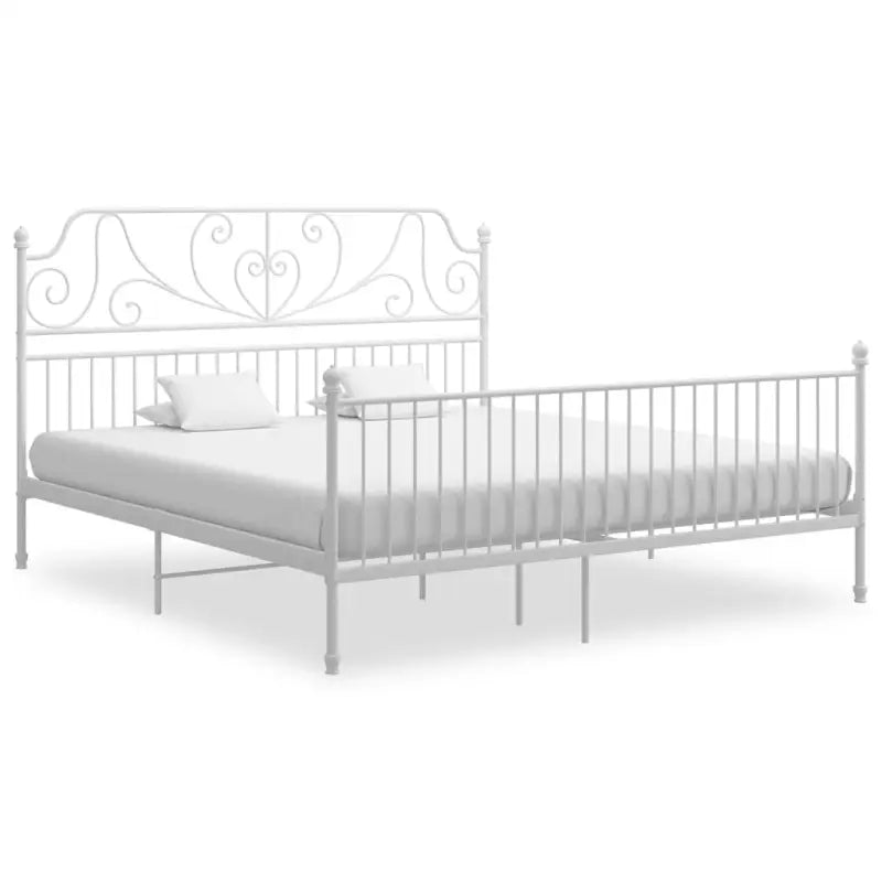 Metal bedframe voor een heerlijke nachtrust en duurzame kwaliteit - Wit / 180 x 200 cm - Bedden & bedframes
