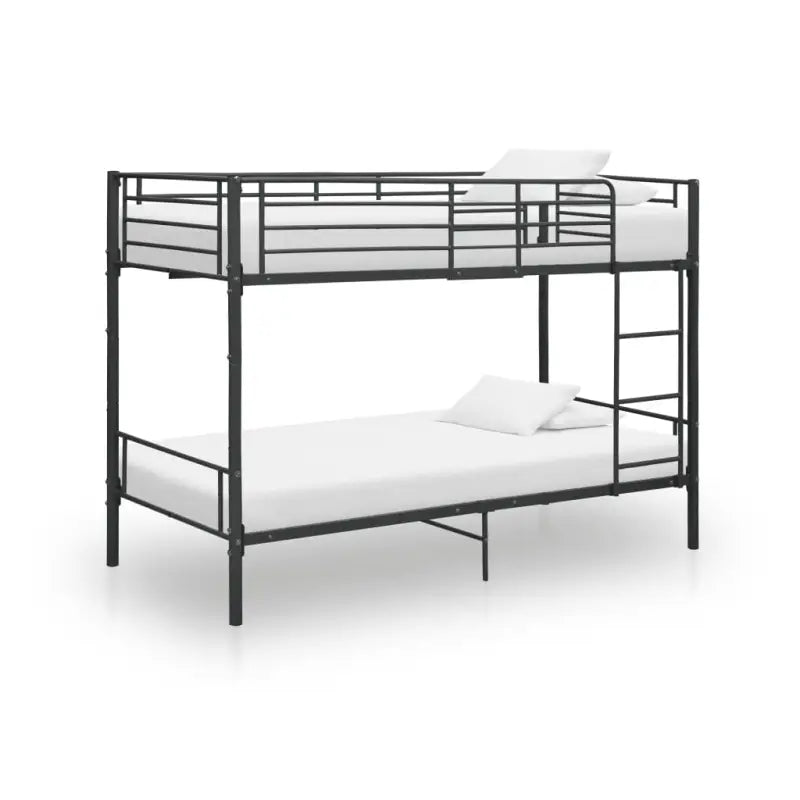 Metalen stapelbed voor kleine kinderkamers en multifunctioneel gebruik - Zwart / Nee - Bedden & bedframes